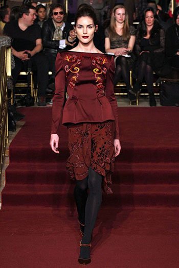 Zac Posen Fall Winter Fashion Clothing Women Look 2