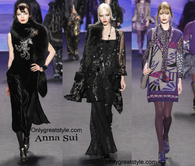 Fashion clothing Anna Sui fall winter 2014 2015 womenswear