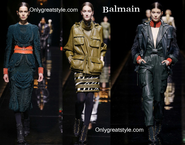 Fashion clothing Balmain fall winter 2014 2015 womenswear