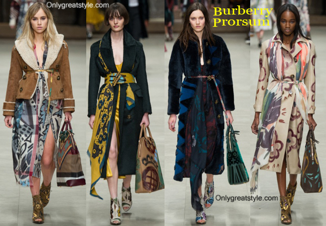 Fashion show Burberry fall winter 2014 2015 womenswear