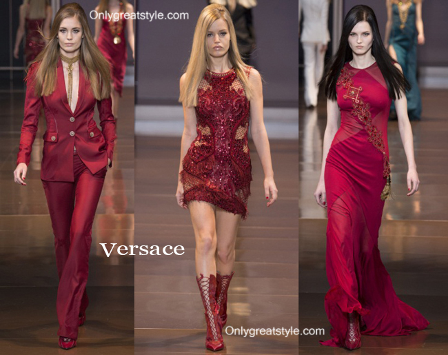 Fashion show Versace fall winter 2014 2015 womenswear