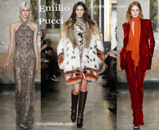 Emilio Pucci fall winter 2014 2015 womenswear fashion