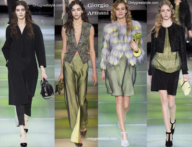 Giorgio Armani fall winter 2014 2015 womenswear fashion