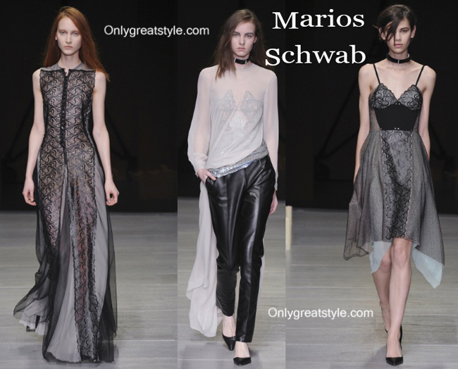 Marios Schwab fall winter 2014 2015 womenswear fashion