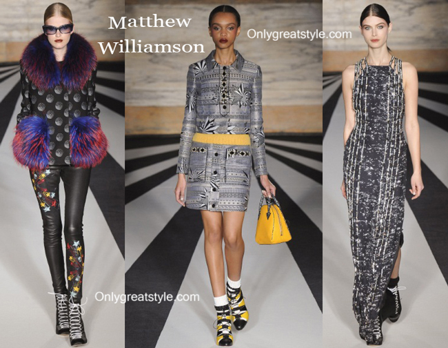 Matthew Williamson fall winter 2014 2015 womenswear