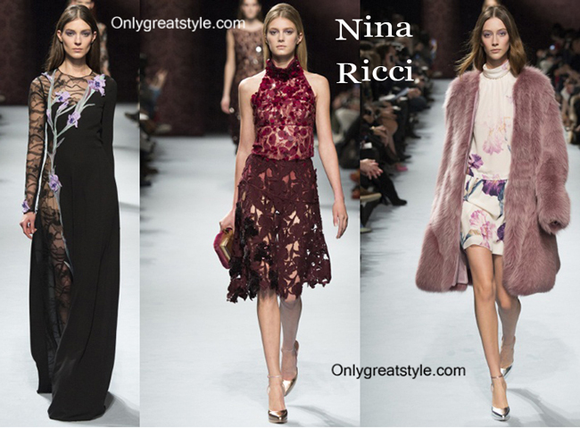 Nina Ricci fall winter 2014 2015 womenswear fashion