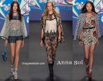 Anna Sui spring summer 2015 womenswear fashion clothing