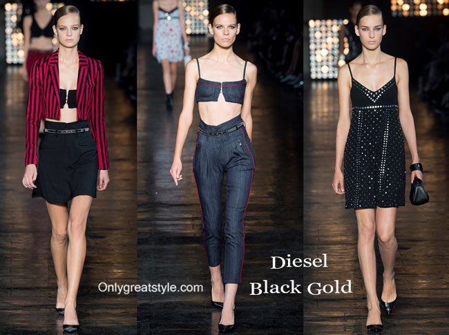 Diesel Black Gold spring summer 2015 womenswear fashion clothing