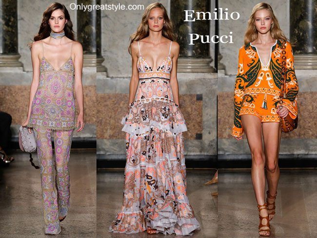 Emilio Pucci spring summer 2015 womenswear fashion clothing
