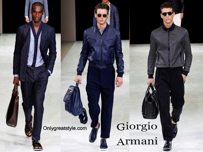 Giorgio Armani spring summer 2015 menswear fashion clothing