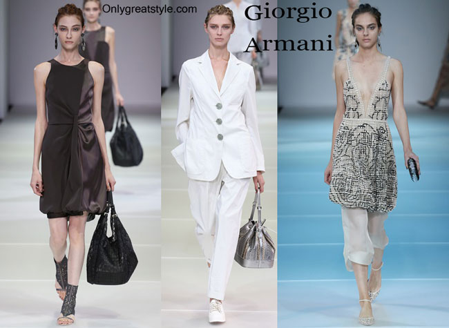 Giorgio Armani spring summer 2015 womenswear fashion clothing