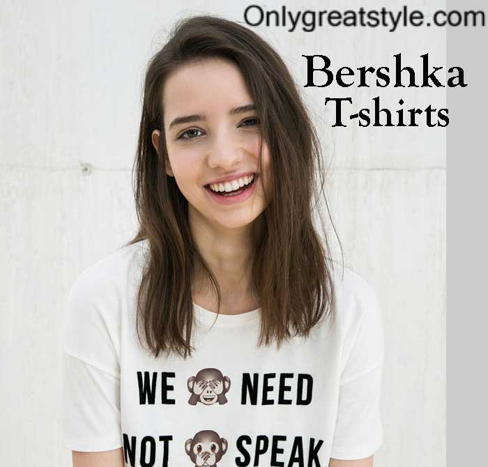 Bershka t shirts fall winter for women and girls