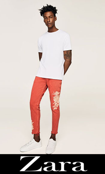 Zara Embroidered Jeans Fall Winter Men 4