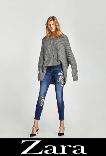 Zara Embroidered Jeans Fall Winter Women 2