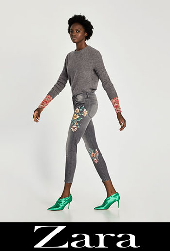 Zara Embroidered Jeans Fall Winter Women 3