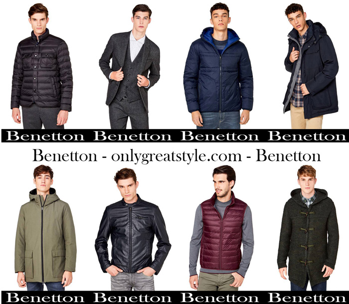 Benetton jackets fall winter 2017 2018 new arrivals men