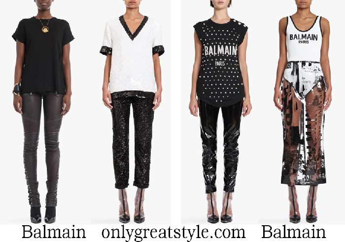 Clothing Balmain T Shirts 2018 Women’s New Arrivals