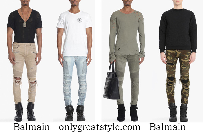 Clothing Balmain jeans 2018 men's denim 