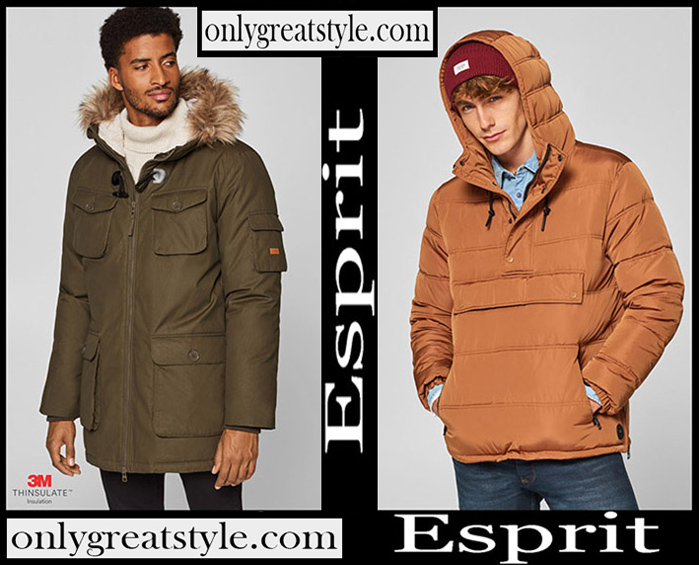 New Arrivals Esprit Down Jackets 2018 2019 Men's Fall Winter