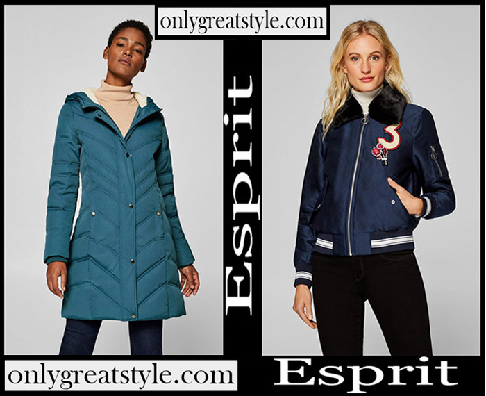 New Arrivals Esprit Down Jackets 2018 2019 Women's Fall Winter