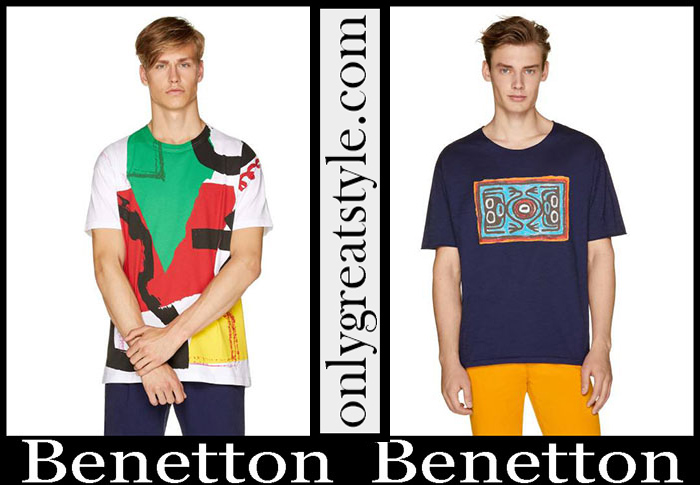 New Arrivals Benetton T Shirts 2019 Spring Summer Men's