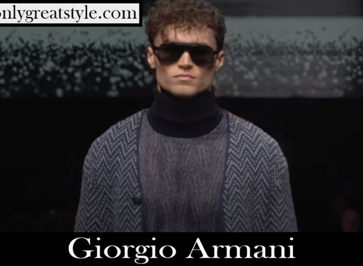 Runway Giorgio Armani mens fashion show F W 2020 21