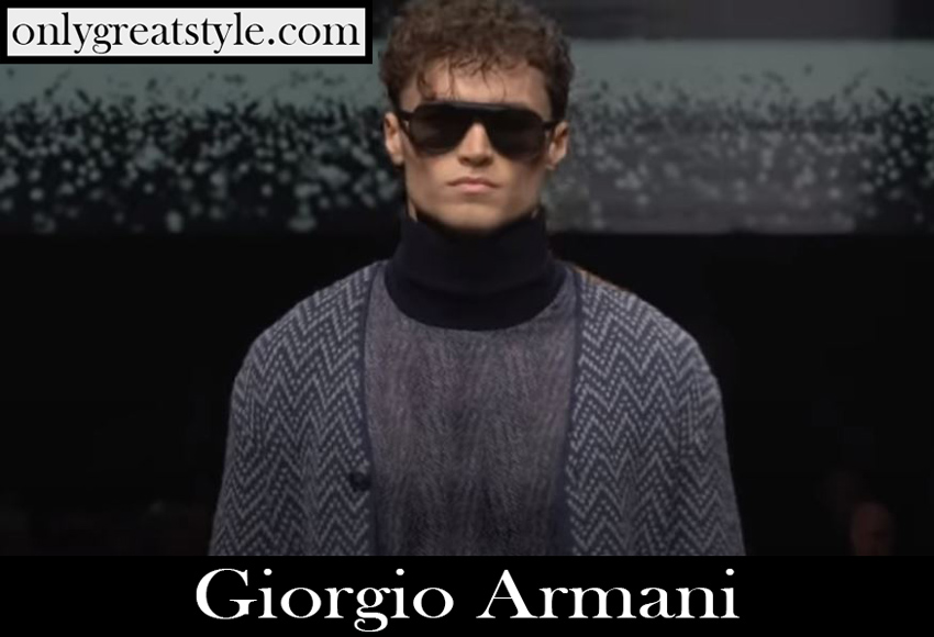 Runway Giorgio Armani mens fashion show F W 2020 21