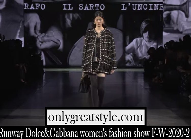 Fashion show Dolce Gabbana 2020 21 F W womens runway
