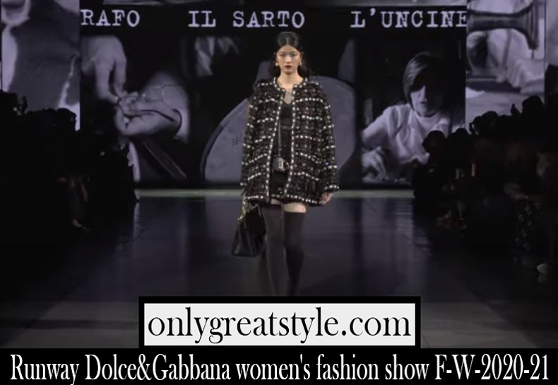 Fashion show Dolce Gabbana 2020-21 F-W women's runway