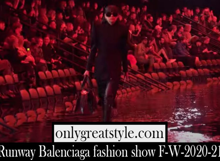 Runway Balenciaga fashion show F W 2020 21