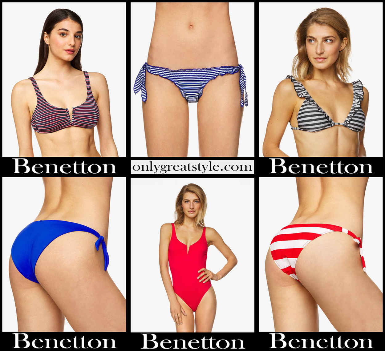 Benetton bikinis 2020 swimwear womens accessories