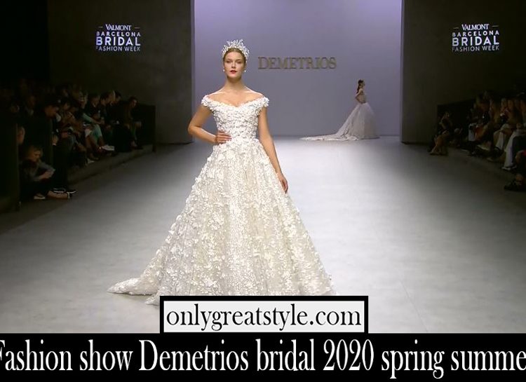 Fashion show Demetrios bridal 2020 spring summer