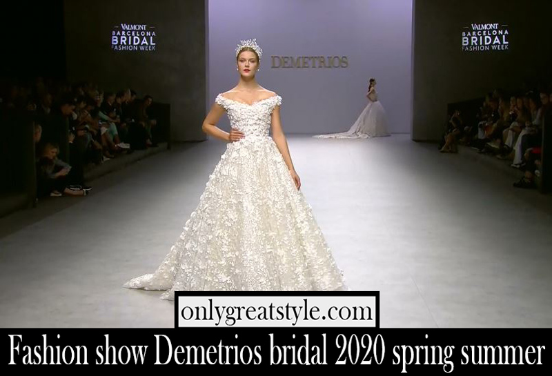 Fashion show Demetrios bridal 2020 spring summer