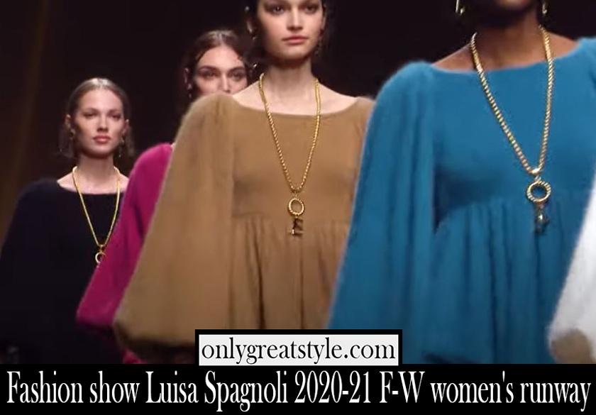 Fashion show Luisa Spagnoli 2020 21 F W womens runway