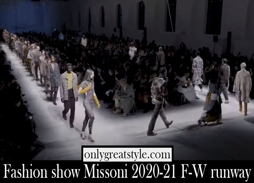 Fashion show Missoni 2020 21 F W runway Fashion show Missoni 2020 21 F W runway