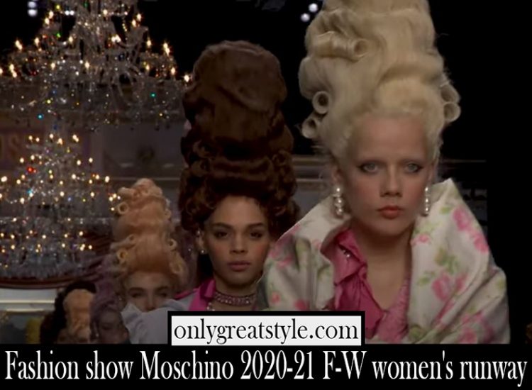Fashion show Moschino 2020 21 F W womens runway