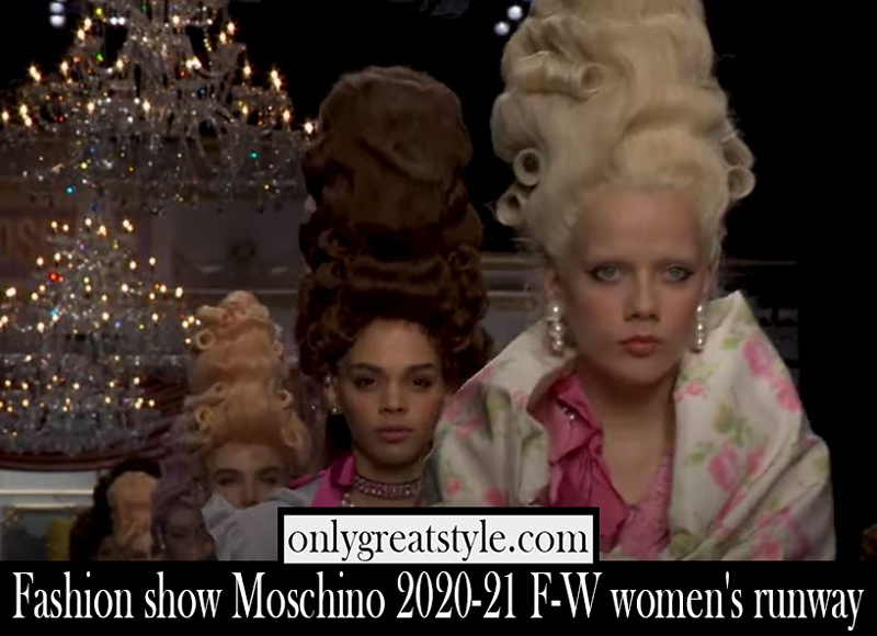 Fashion show Moschino 2020 21 F W womens runway