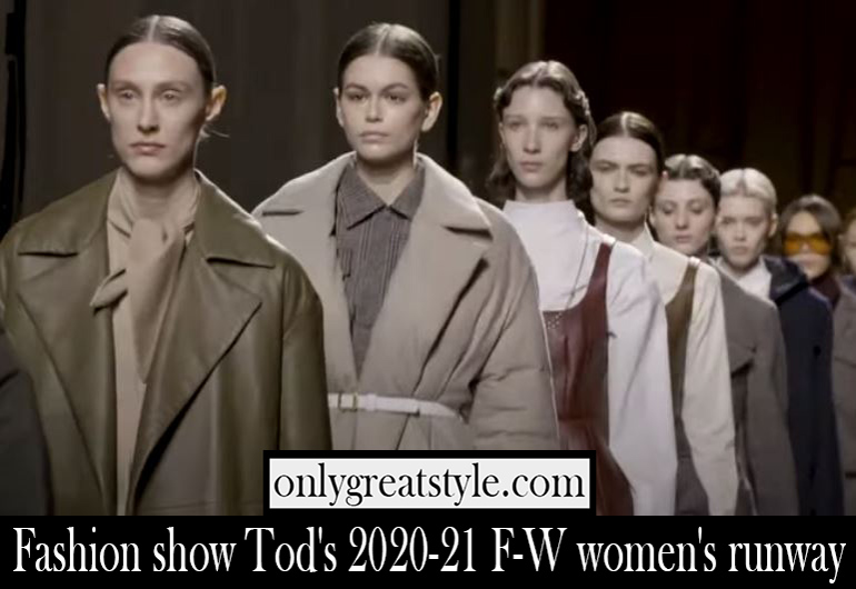 Fashion show Tods 2020 21 F W womens runway