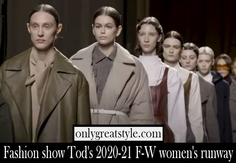 Fashion show Tods 2020 21 F W womens runway Fashion show Tods 2020 21 F W womens runway
