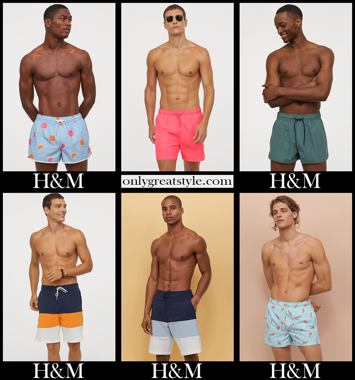 HM boardshorts 2020 swimwear mens accessories