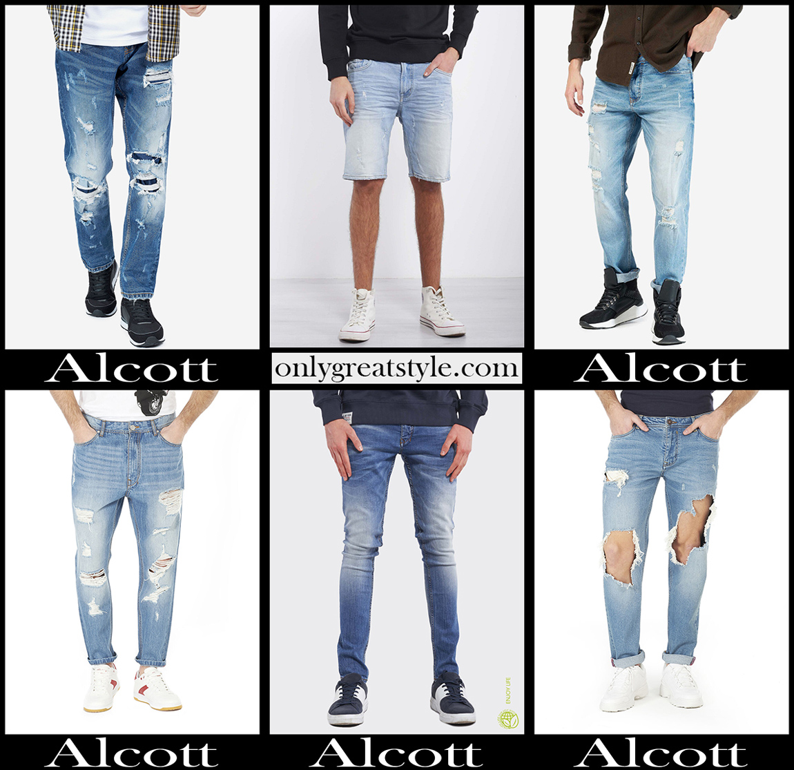 Alcott denim 2020 jeans mens fashion new arrivals