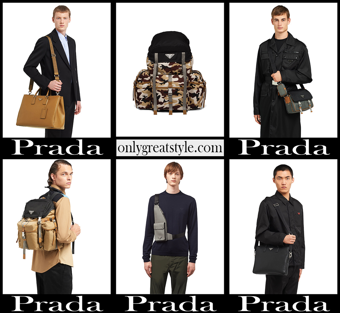 Prada bags 2020 21 mens handbags new arrivals