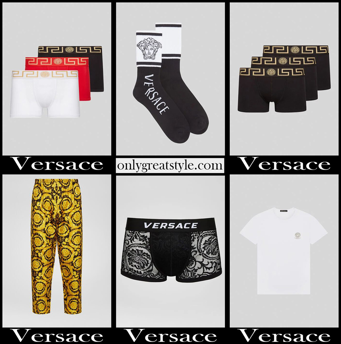 Versace underwear 2020 21 mens clothing accessories