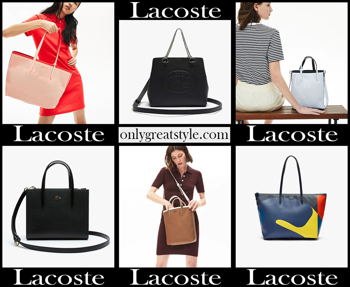 Lacoste bags 2020 21 womens handbags new arrivals