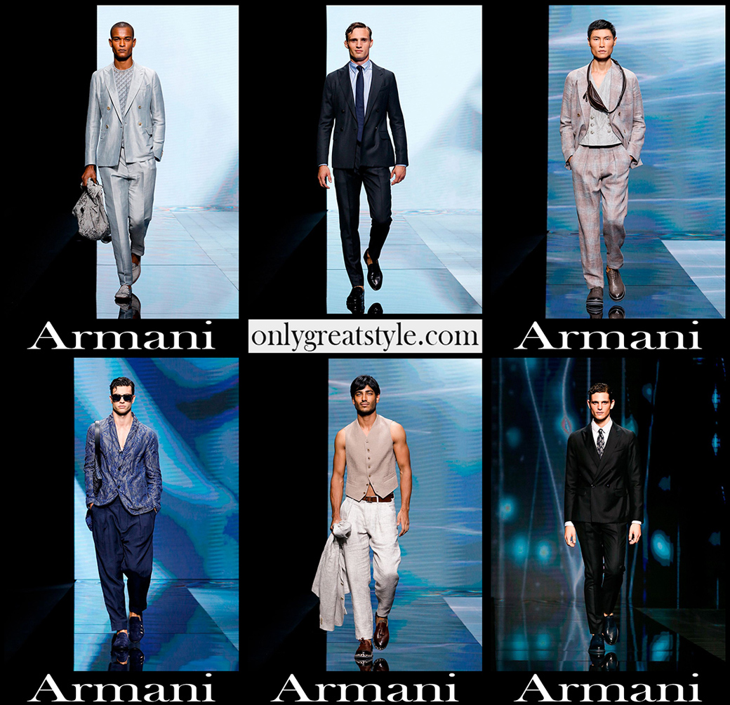 Fashion Armani spring summer 2021 mens clothing
