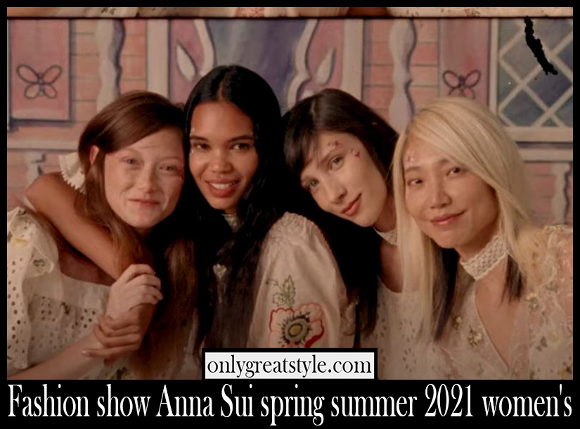 Fashion show Anna Sui spring summer 2021 womens
