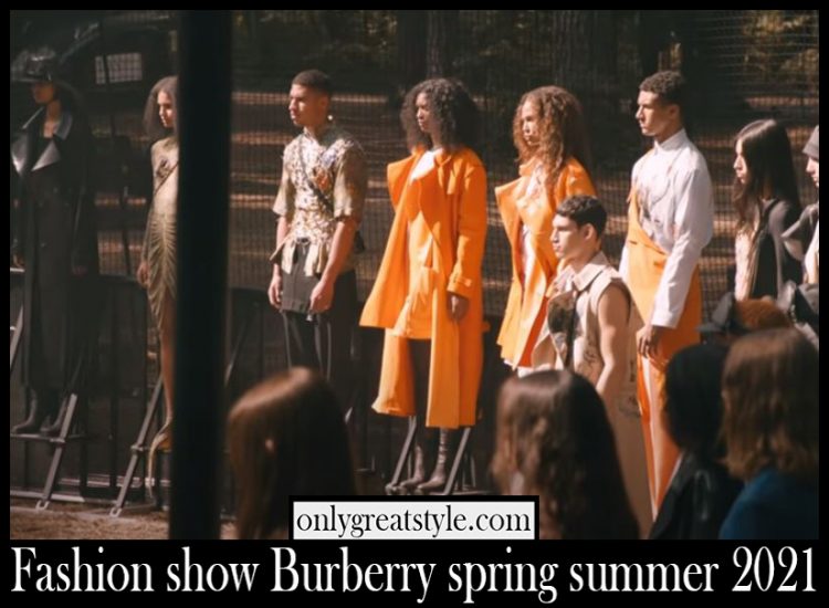 Fashion show Burberry spring summer 2021
