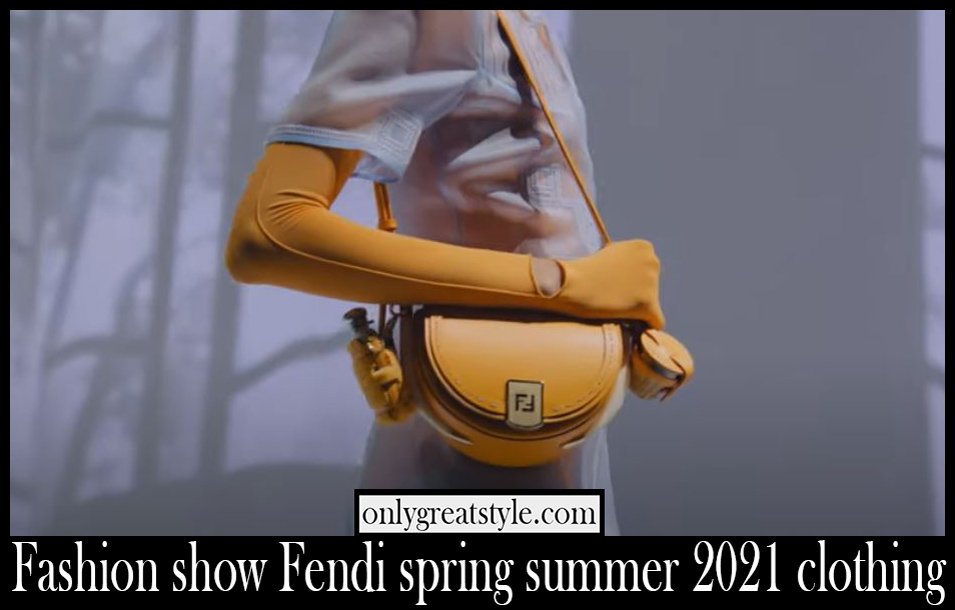 Fashion show Fendi spring summer 2021 clothing