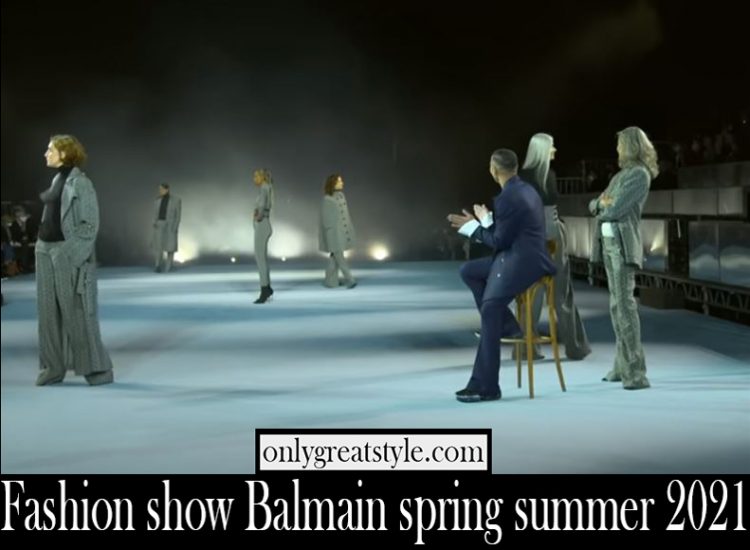 Fashion show Balmain spring summer 2021