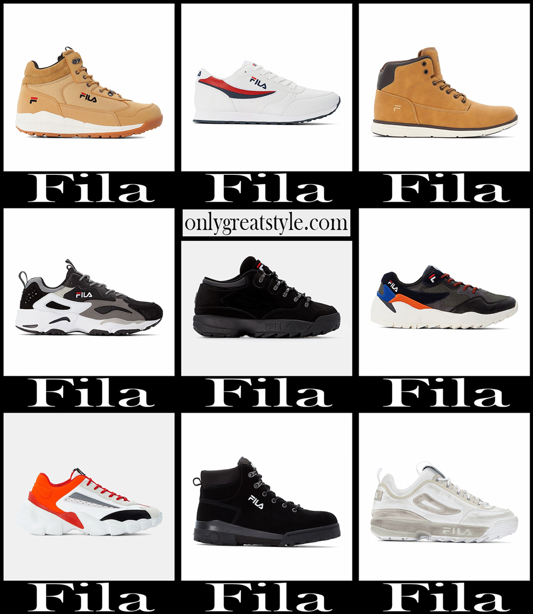 Fila shoes 20 2021 fall winter mens footwear